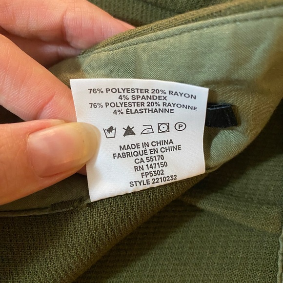 Utility Alice Straight Pant in Dark Olive - Picture 6 of 6